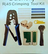 RJ45 Crimping Tool Kit w/ Cable Tester  Stripper