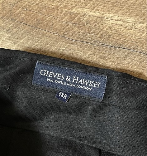 Gieves & Hawkes Black Dinner Suit Wool Tuxedo Black Tie VGC - 48 Regular - 40W - Bild 8 von 14