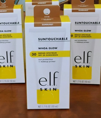 1 tube E.L.F. SKIN Suntouchable Whoa Glow Sunscreen makeup Primer Cosmetics