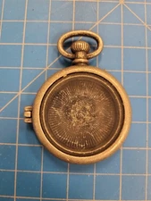 Vintage Pocket Watch Style Pendant Necklace Charm Parts Repair Steampunk