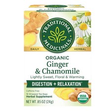 Traditional Medicinals Thé Infusion Gingembre Doré Bio, Sachets 16