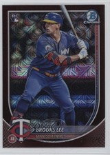 2025 Bowman Mega Box Chrome Burgundy Mojo Refractor /275 Brooks Lee #72 0rr7