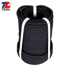 3520Lbs 3/8"  100' Pulling Braided Polyest Rope Black High Strong Rope