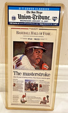 U-T Cover Classics Card TONY GWYNN Baseball Hall of Fame-San Diego Union Tribune