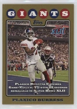 2008 Topps Gold Border /2008 Plaxico Burress #318