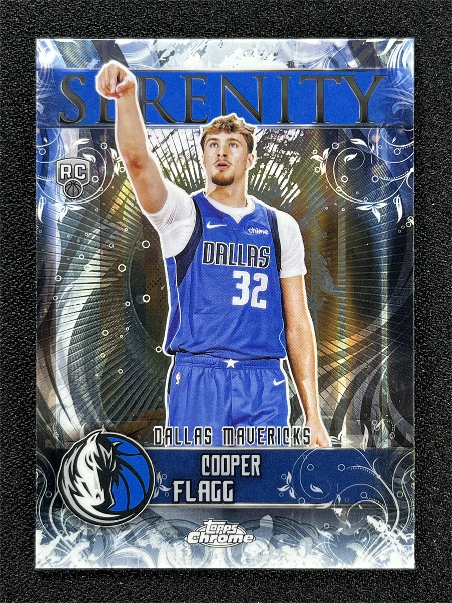 2025-26 Topps Chrome Basketball Cooper Flagg #SY-11 Serenity RC Rookie Mavericks