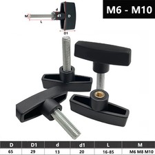 Wing knobs nut M6-M10 thumb screw grip clamp lever saw drill camera route