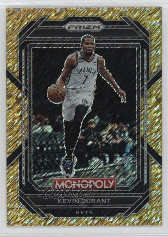 2022-23 Panini Prizm Monopoly Gold Money Shimmer 457/500 Kevin Durant #7 7fj