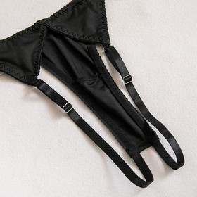 Women Open Cup Bra Sexy Cupless Exposed Bra G-string Leg Rings Lace Lingerie Set