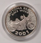 2001 1oz .999 Fine Silver Daytona Bike Week Round