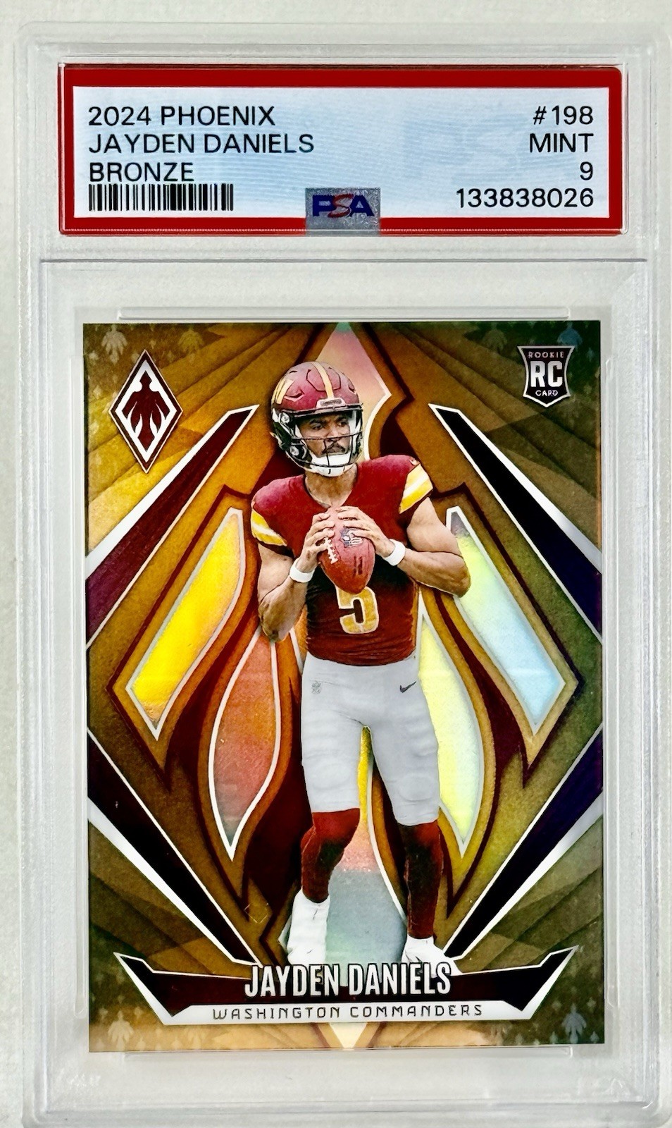 2024 Panini Phoenix Bronze 50/75 -Jayden Daniels #198 - Commanders Rookie