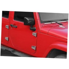 Jimen Compatible with Jeep Wrangler JK Unlimited 4 Door 2007-2018, Chrome