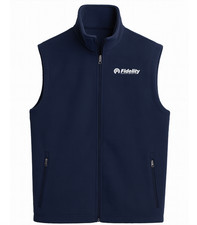NWT 100% Authentic Fidelity Investments Deluxe UHNW Client Gift Vest Navy L