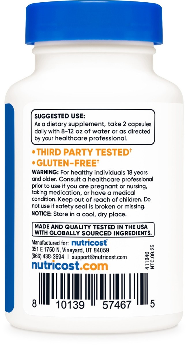 Nutricost Liposomal Glutathione Supplement 60 Capsules, 720 mg Per Serving 