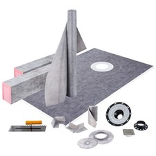 Complete Waterproof Shower Kit 38x60in with E...