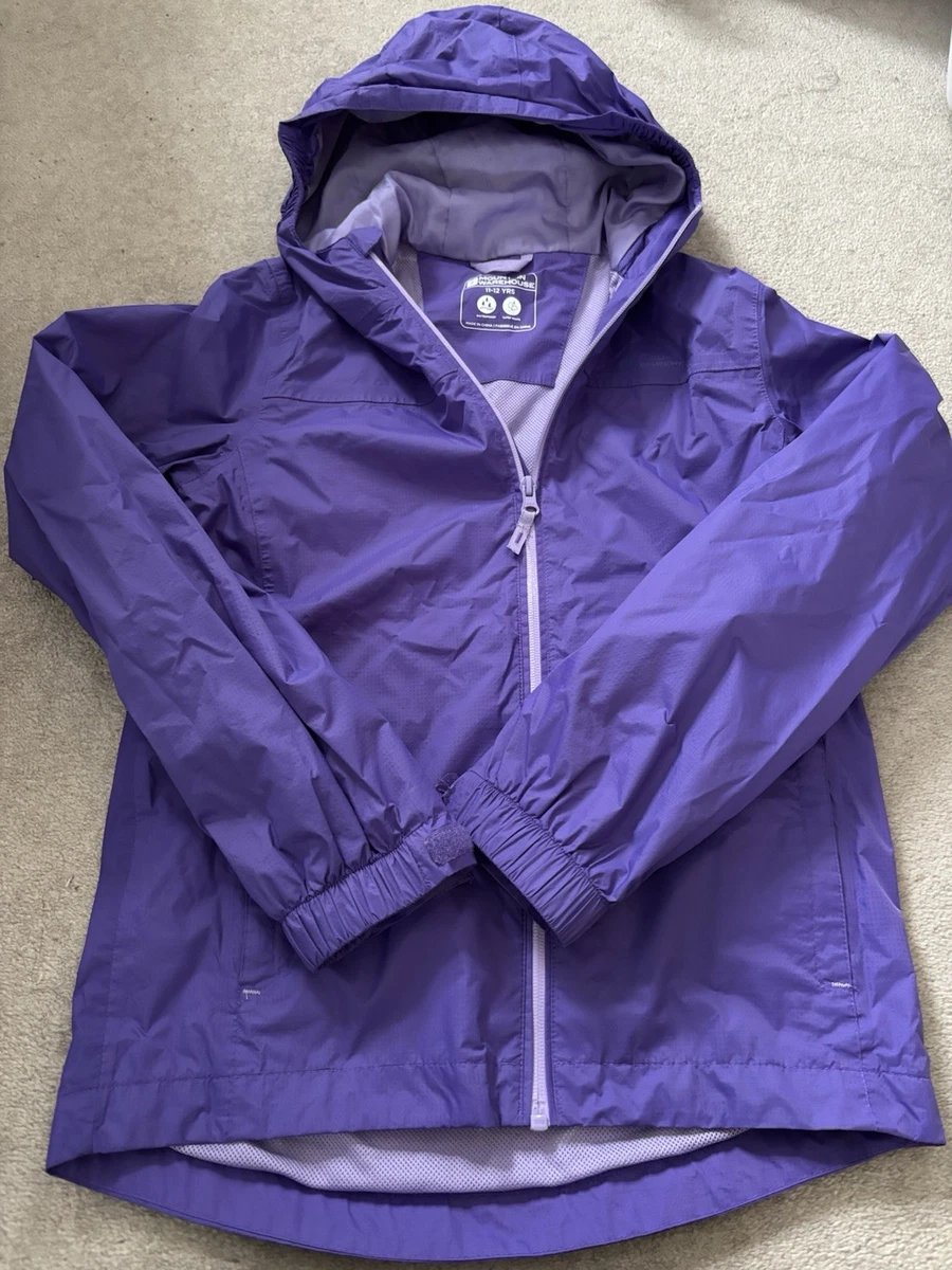 Girls Mountain Warehouse Purple Waterproof Jacket - Age 11-12 Years - VGC