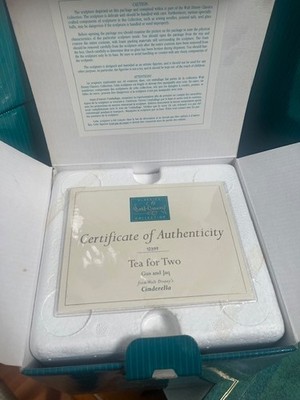 WDCC - Cinderella Gus & Jaq  Tea for Two  & Royal Saucer new in box w/COA