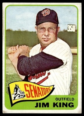 1965 Topps Jim King Washington Senators #38
