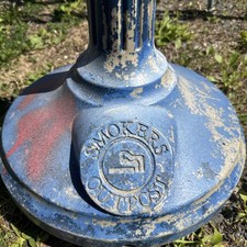 Blue Commercial Zone Smoker's Outpost cigarette receptacle Part