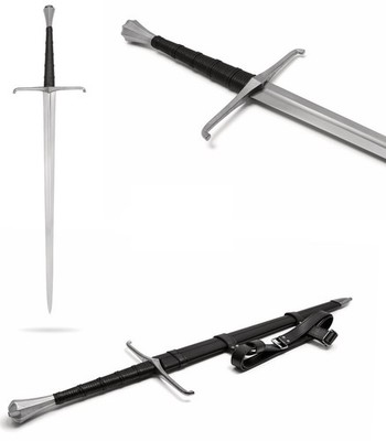 Manganese Steel Full Tang Battle Ready Medieval Viking Style Broadsword Sword