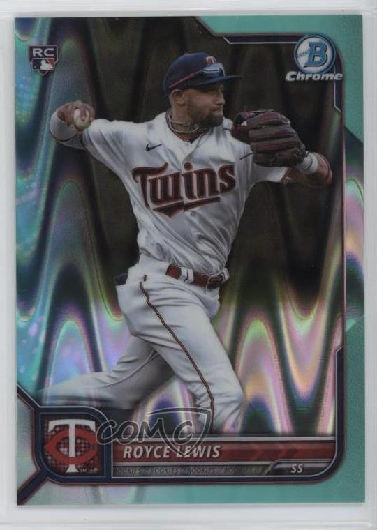 2022 Bowman Chrome Aqua RayWave Refractor 21/199 Royce Lewis #92 0hk3