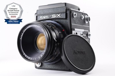 **NEAR MINT** Kowa Six Black 6x6 Medium Format Film Camera + 85mm f/2.8 From JPN