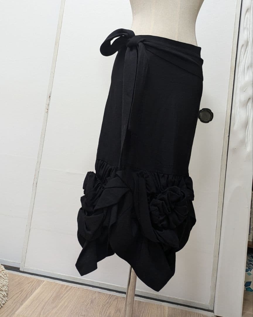 USED TAO COMME DES GARCONS / DECORATIVE APRON WRAP SKIRT GOOD | eBay