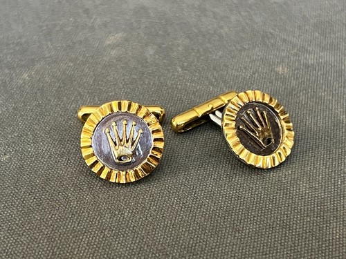 Vintage Rolex cufflinks in steel and 18-karat gold - Imagen 6 de 6