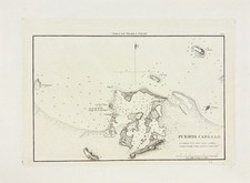 1818 Costa De Tierra Firme Antique Copper Engraving Puerto Cabello 1818 Costa De Tierra Firme Antique Copper Engraving Puerto Cabello - Image 1