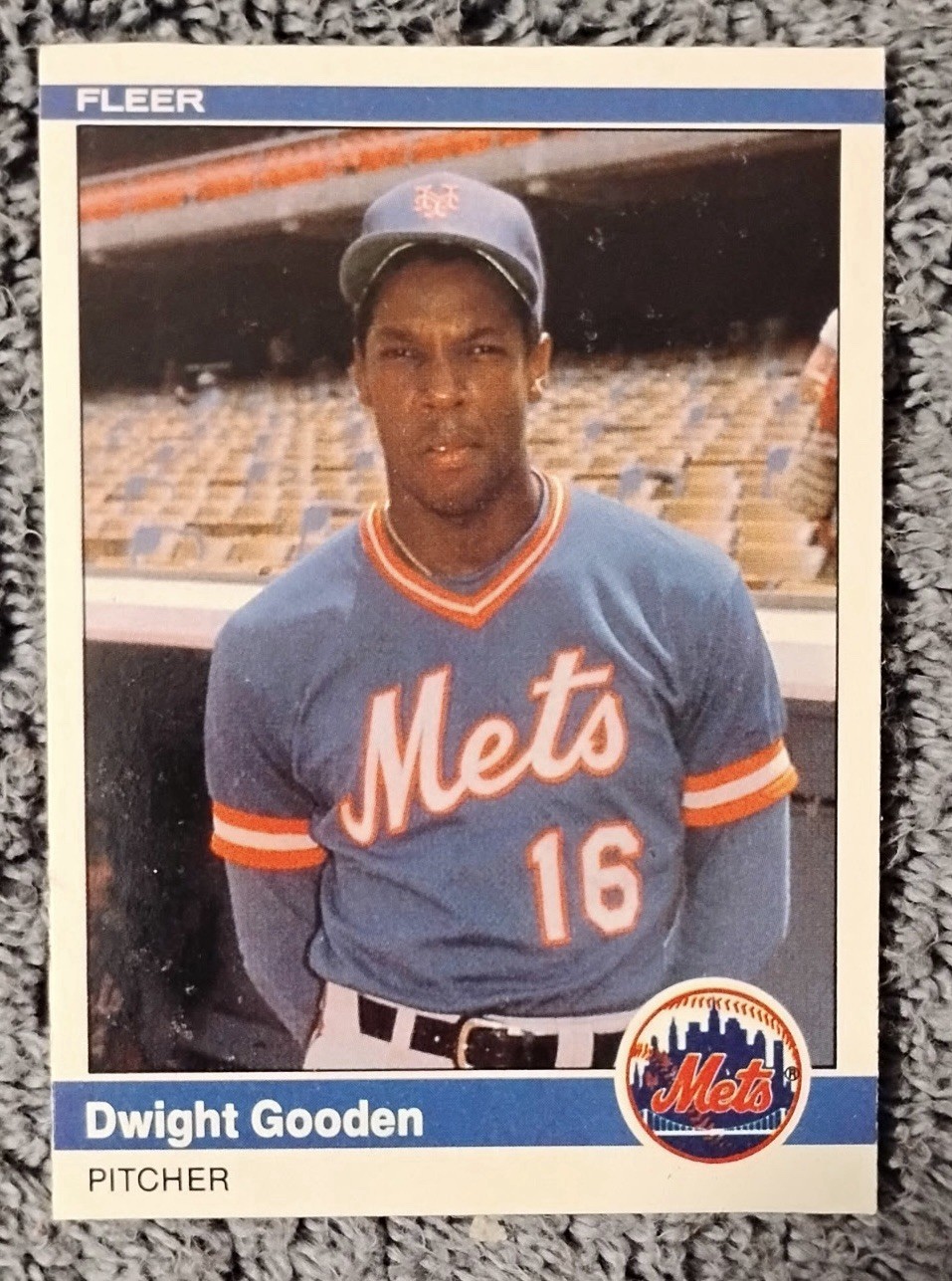 1984 Fleer Update Dwight Gooden RC #U-43 New York Mets Rookie