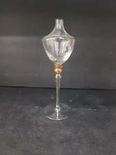 Milano Mosaic Glass Oil Lamp, Romanian Crystal Lamp, Hand Blown Gold Mosaic Lamp