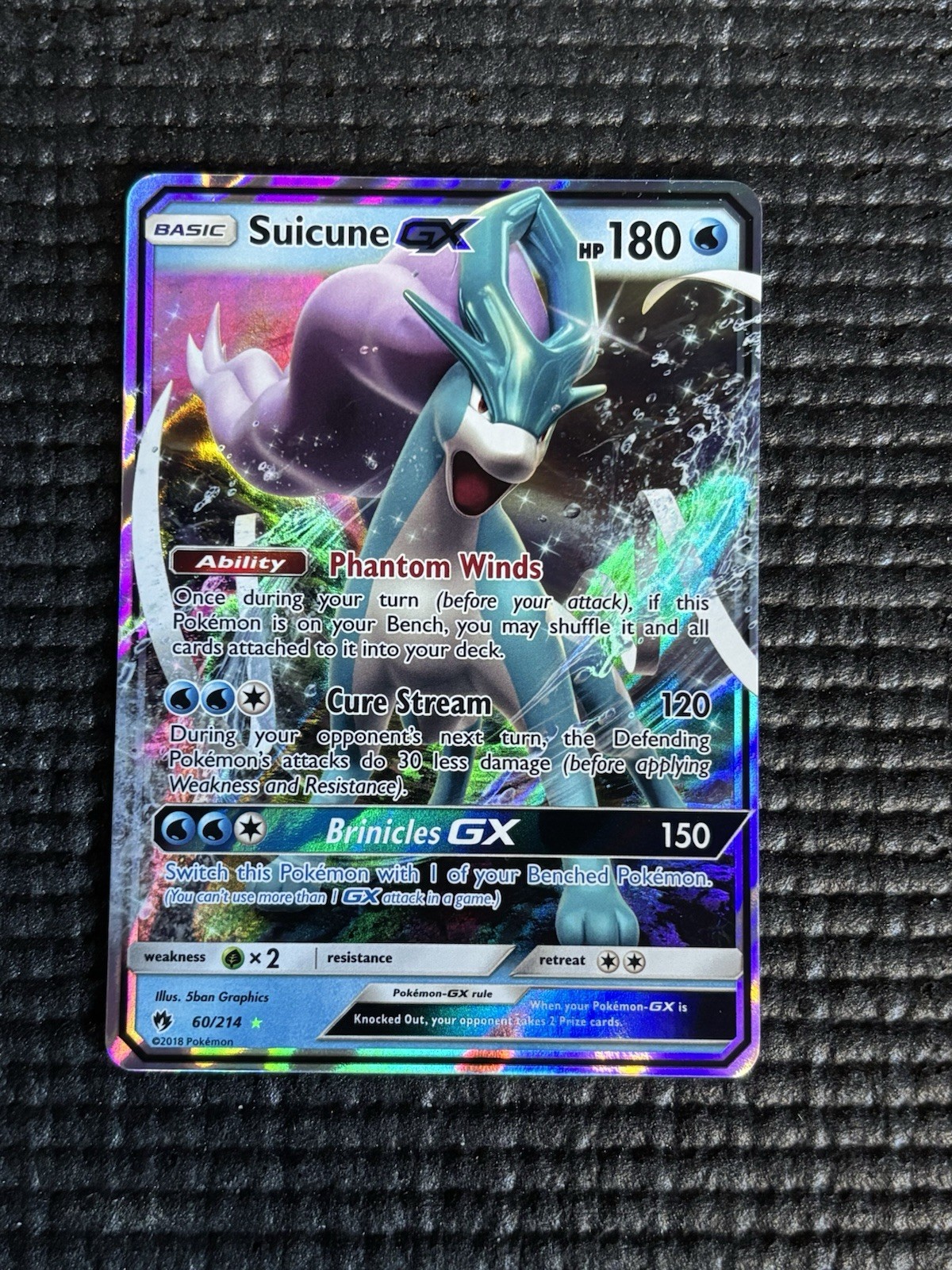 Suicune GX 60/214 Sm-Lost Thunder Holo