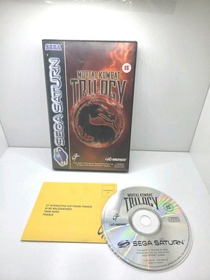 Mortal Kombat Trilogy Sega Saturn Rare VGC No Manual UK PAL Original + Reg Card