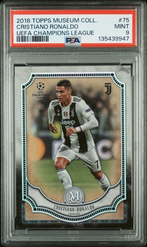 2018 Topps Museum Collection UCL #75 Cristiano Ronaldo | Juventus | POP 1 PSA 9