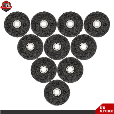 Black 4.5'' Strip Disc 10Pcs for Angle Grinder Wire Stripping Wheel Paint Remover