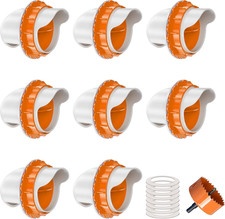 DIY Chicken Feeders No Waste, 8 Ports Poultry Feeder with Hole Saw for Buckets T