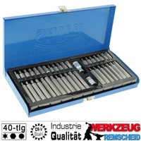 40-Tlg Stecknuss Bit Set Torx Hexagon Vielzahn 12-Kant 6-Kant FüR Inbus Schraube