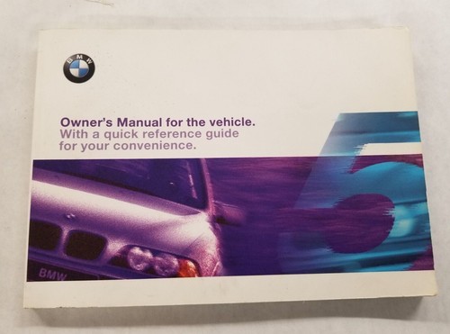 2001 BMW 5 Series 525i 530i 540i Clean Copy Owners Manual Set 01410155420 - Picture 8 of 12