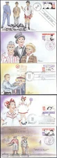 #2562-66 Comedians Ham FDC Set (03719912562-66001)