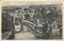 Knaresbrough Yorkshire View From The Castle England OLD PHOTO