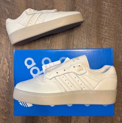 adidas All-White Perforated Low-Top Sneaker BNIB, Men’s 11.5! DS NEW Adidas Rivalry Lux Low Ivory White Men main image 3