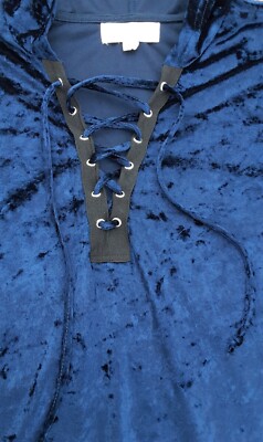 Velvet/Velour Hooded Mini Dress Navy Blue No Comment Plus 2X | eBay Velvet/Velour Hooded Mini Dress Navy Blue No Comment Plus 2X | eBay