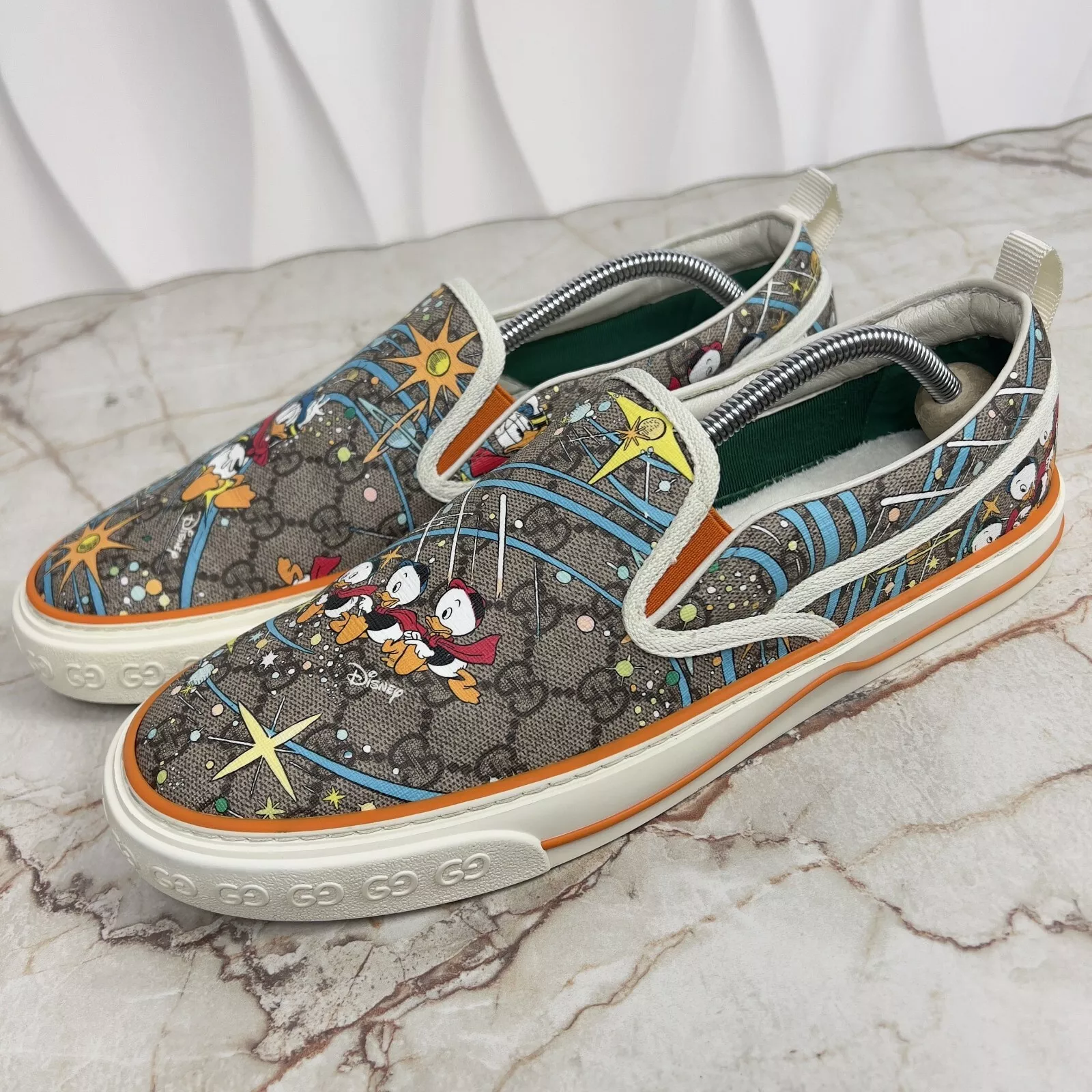 Baskets Gucci Tennis 1977 Donald Duck Disney Supreme GG 10,5 G 11 US 44,