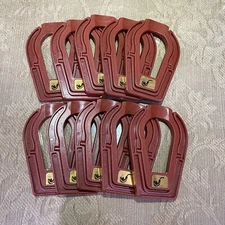 Lot 10 Red Foldable Stand Smoking Pipe Tobacco Plastic Cigar Pipe Rack Holder