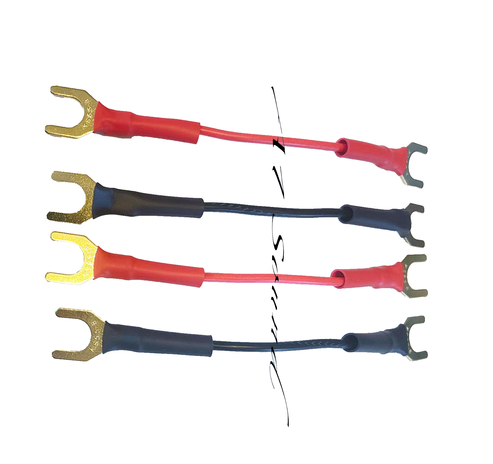 Audioquest Rocket 11 Bi Wire Link Jumper Bridging Speaker Cables 10 Cm