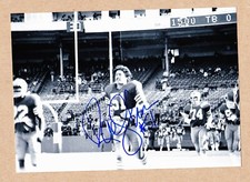 Randy Cross signed 5x7 inch San Francisco 49er's B&W photo 