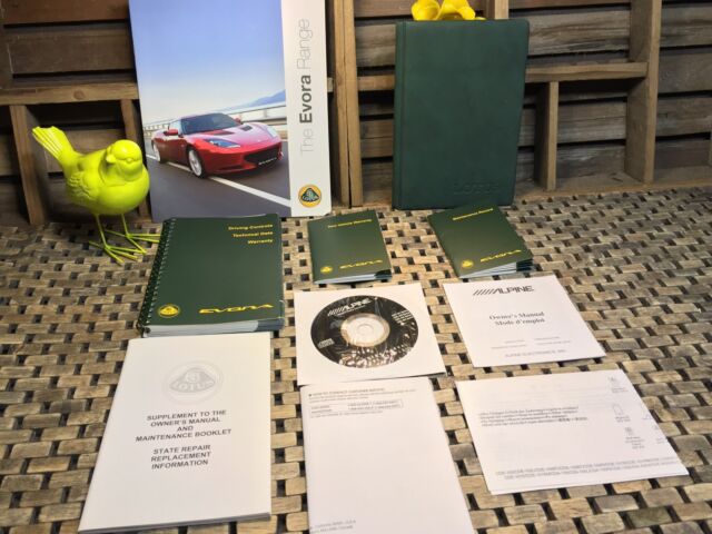 2011 2010 LOTUS EVORA OWNERS MANUAL ***EXTREMELY RARE*** +UNSUED