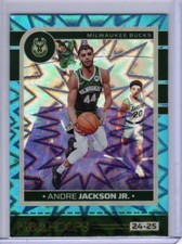 Andre Jackson Jr. 2024-25 Panini NBA Hoops Teal Explosion#144 Milwaukee Bucks