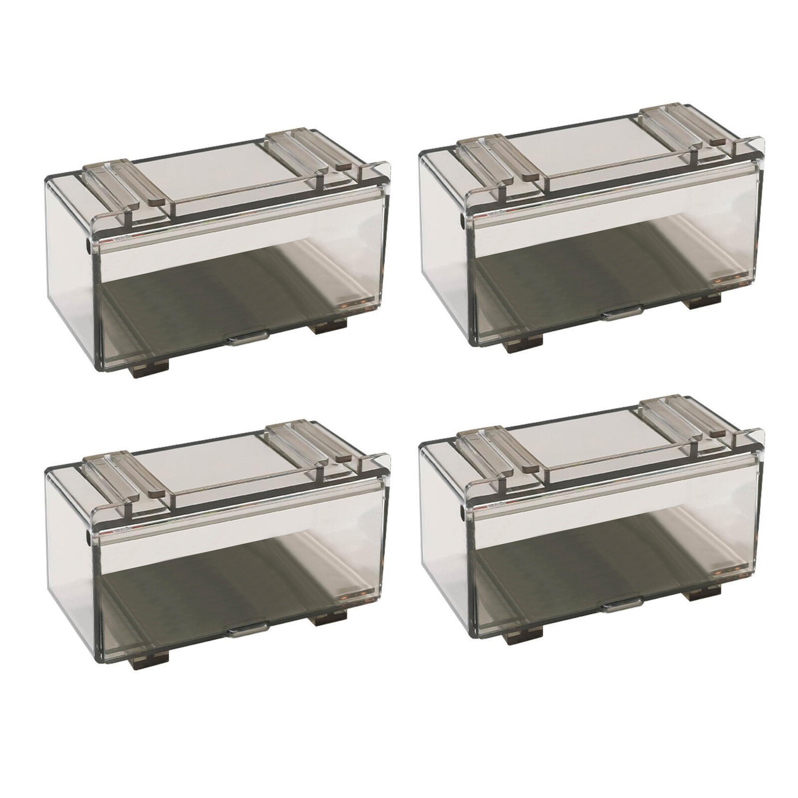 4PCS/Set 1/64 Diecast Cars Acrylic Light Tan Display Box Storage for Hot Wheels