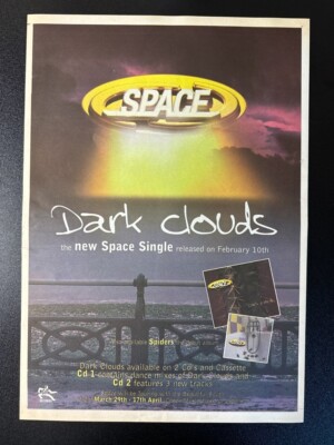 SPACE - DARK CLOUDS 1997 16X11''' MAGAZINE ADVERT / POSTER L425